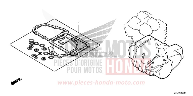 TROUSSE DE JOINT B de Integra 750 MAT BULLET SILVER (NH389) 2014